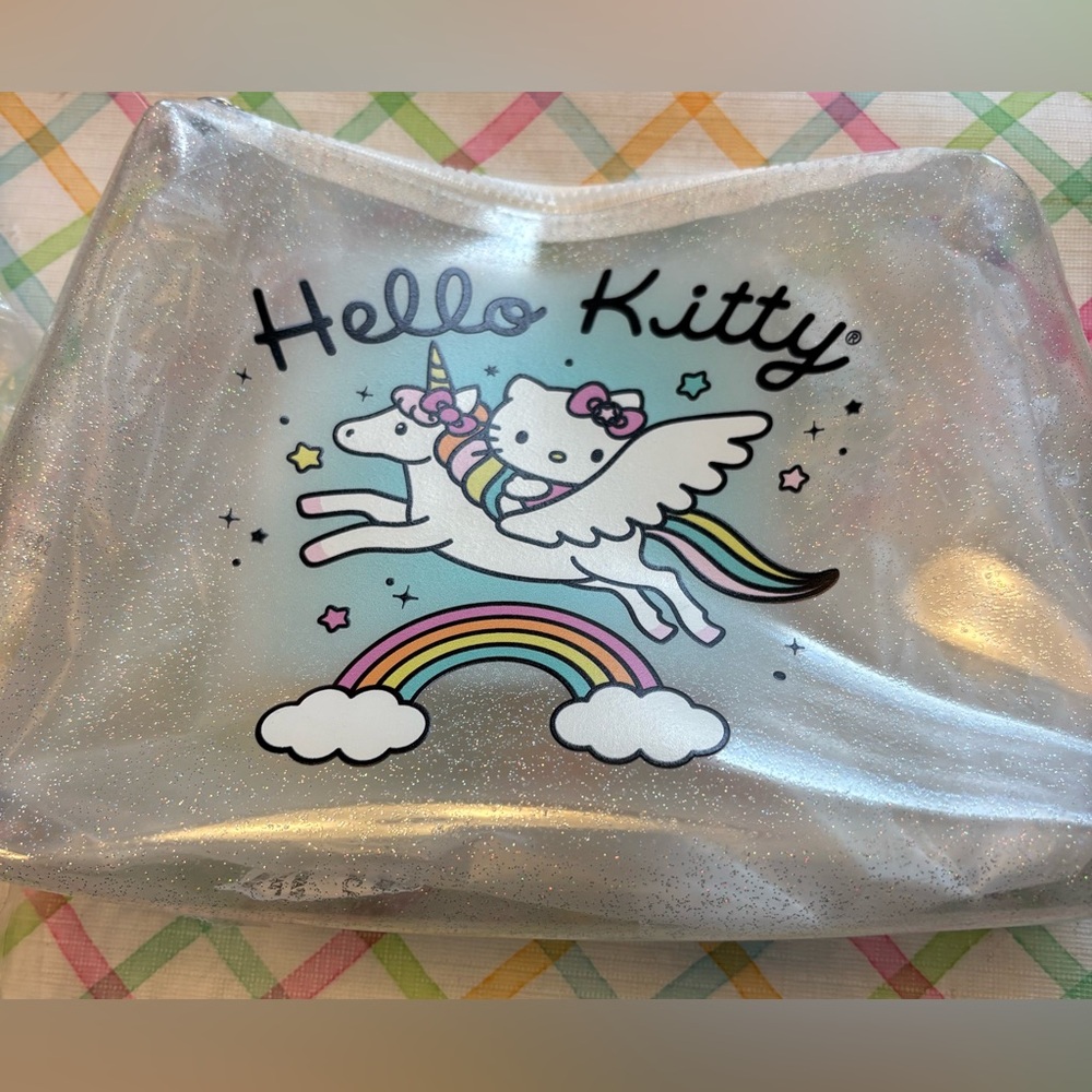 Hello Kitty Glitter Makeup Bag